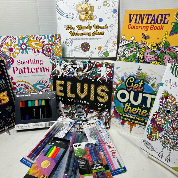 ADULT COLORING BOOK SET #4 - Picture 6 of 14